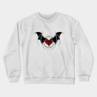 Vampire heart with wings Crewneck Sweatshirt